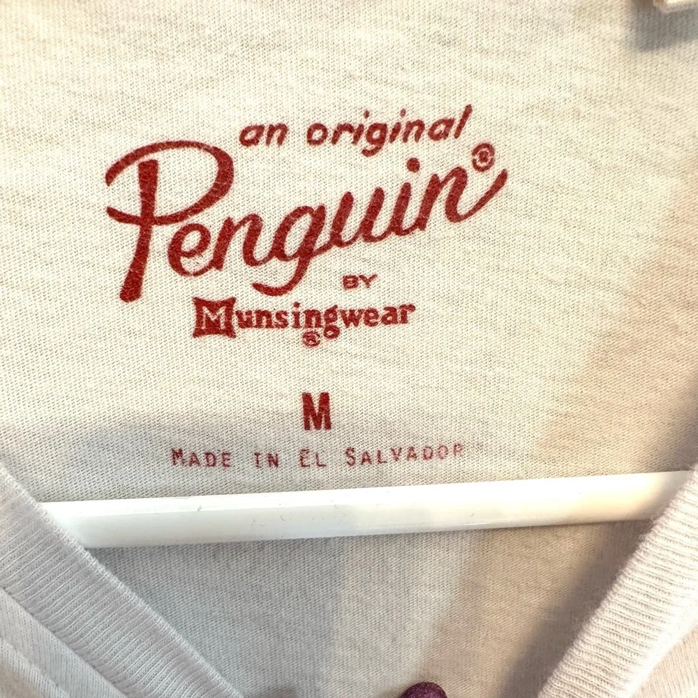 Original Penguin White Tee with Silly Hot Dog Graphic - Medium - Picture 4 of 5